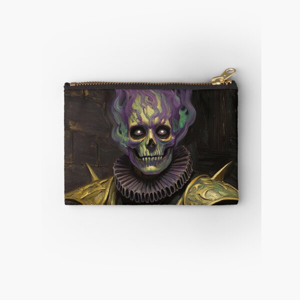 Item preview, The Flaming undead Knight fantasy horror haunted house portrait art designed and sold by Vintage Designs +.
