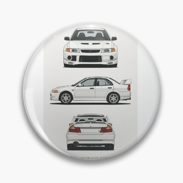 Item preview, 1999 Mitsubishi Lancer Evolution VI – Minimalist JDM Evo 6 Blueprint  designed and sold by TheArtOfCar.