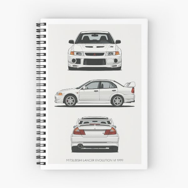 Item preview, 1999 Mitsubishi Lancer Evolution VI – Minimalist JDM Evo 6 Blueprint  designed and sold by TheArtOfCar.