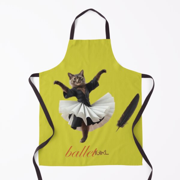 Item preview, charming ballet cat designed and sold by Graphichop.