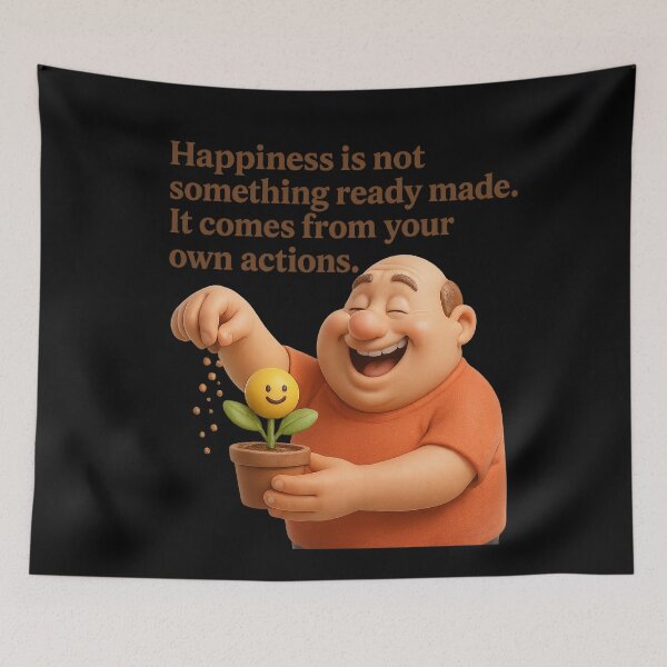 Item preview, Happiness comes from our actions designed and sold by Girih.
