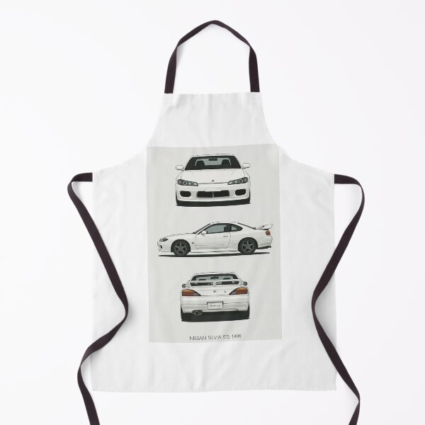 Item preview, 1999 Nissan Silvia S15 White – JDM Minimalist Blueprint Car Art designed and sold by TheArtOfCar.