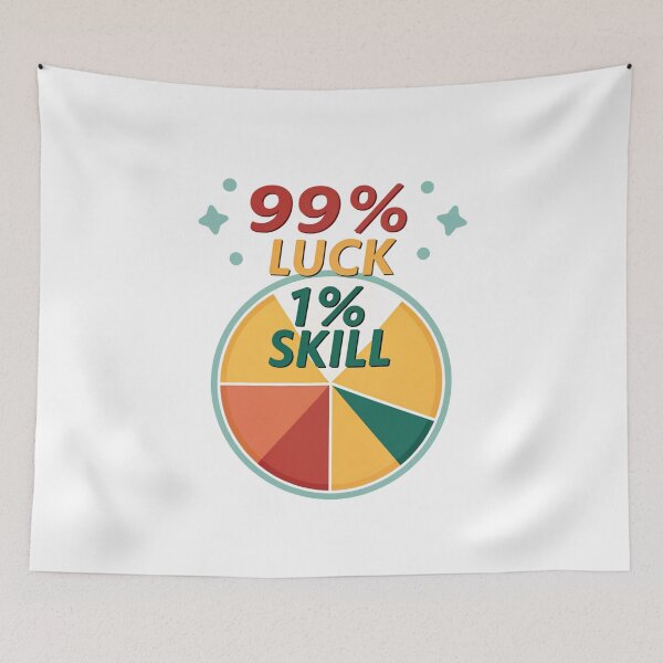 Item preview, 99% Luck 1 % skill designed and sold by Lucky 777.