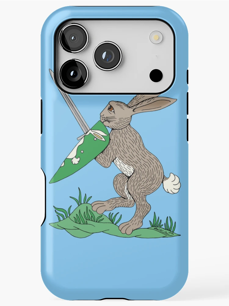 Thumbnail 1 of 4, iPhone Case, Medieval Warrior Rabbit designed and sold by Azure Lion Productions.