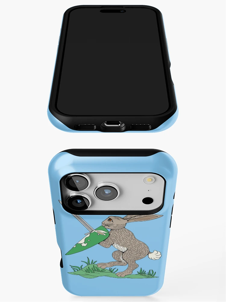 Thumbnail 3 of 4, iPhone Case, Medieval Warrior Rabbit designed and sold by Azure Lion Productions.