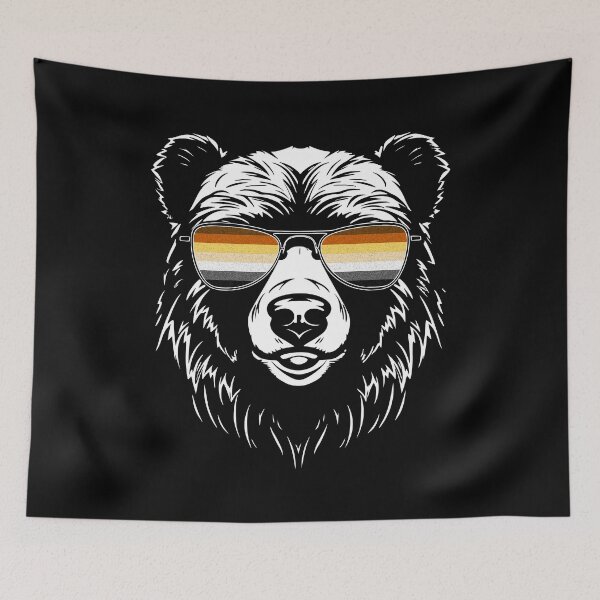 Item preview, Gay Bear Brotherhood Flag | LGBTQ Sunglasses Bear Gay Pride designed and sold by YikesForever.