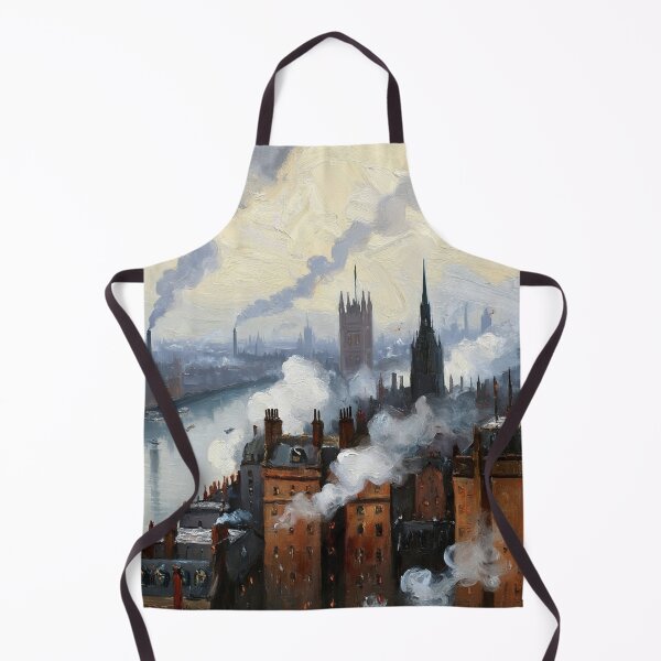 Item preview, Victorian Era London with steam and industrial elements after JMW TUrner designed and sold by Vintage Designs +.