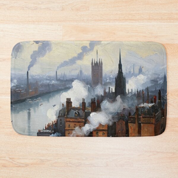 Item preview, Victorian Era London with steam and industrial elements after JMW TUrner designed and sold by Vintage Designs +.