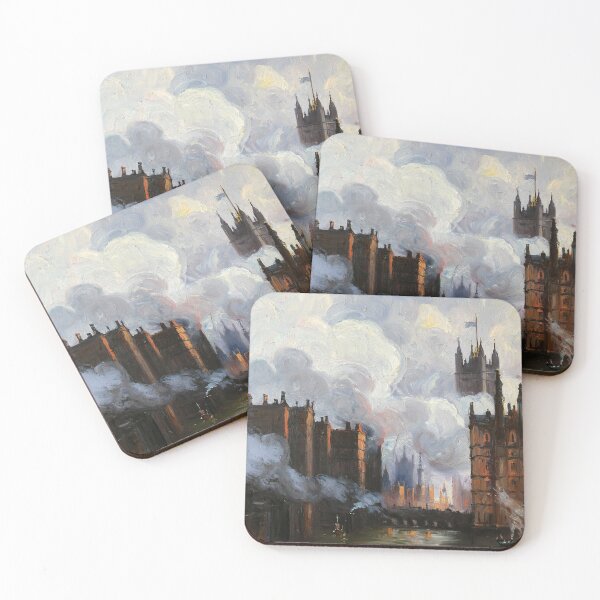 Item preview, Victorian Era London with steam and industrial elements after JMW TUrner designed and sold by Vintage Designs +.
