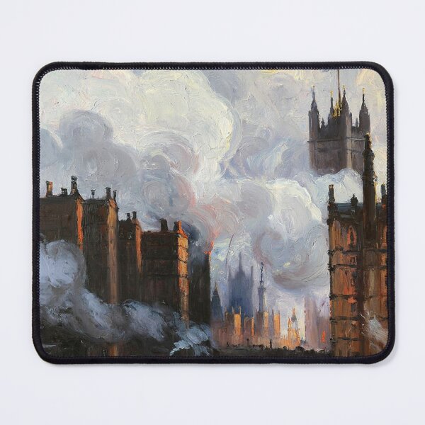 Item preview, Victorian Era London with steam and industrial elements after JMW TUrner designed and sold by Vintage Designs +.