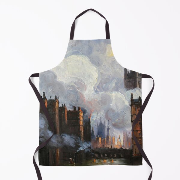 Item preview, Victorian Era London with steam and industrial elements after JMW TUrner designed and sold by Vintage Designs +.