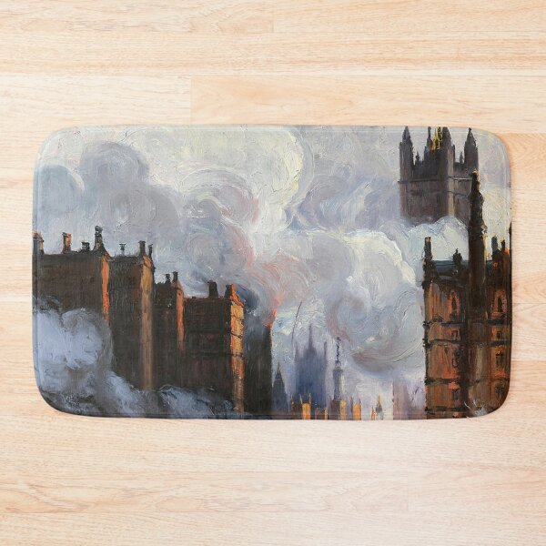 Item preview, Victorian Era London with steam and industrial elements after JMW TUrner designed and sold by Vintage Designs +.