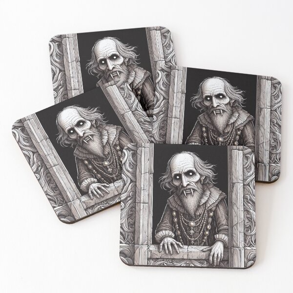 Item preview, Evil vampire standing staring at you designed and sold by Vintage Designs +.