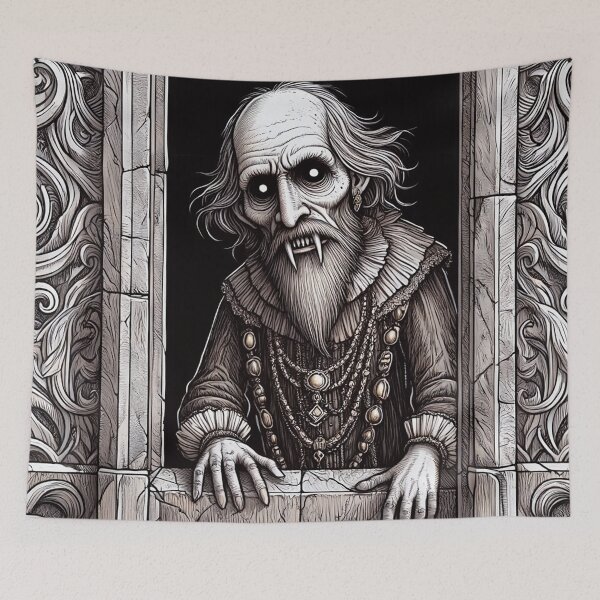 Item preview, Evil vampire standing staring at you designed and sold by Vintage Designs +.