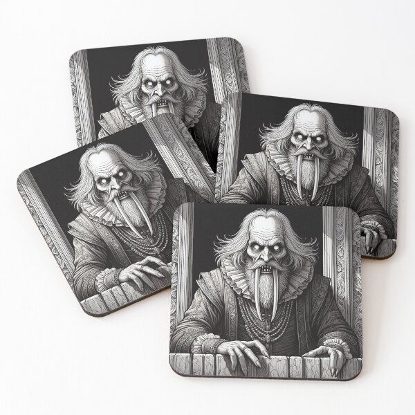 Item preview,  Evil vampire standing staring at you designed and sold by Vintage Designs +.