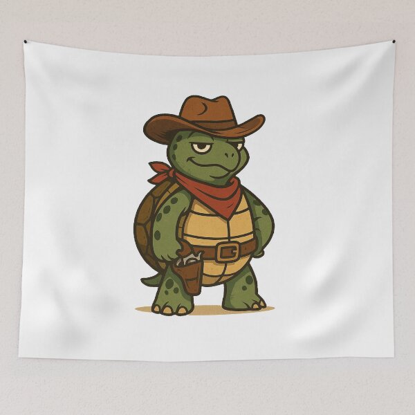 Item preview, Cow boy turtle designed and sold by Urbanskully.