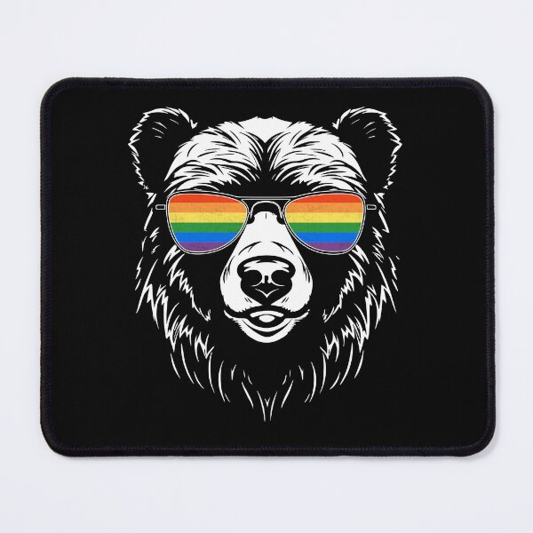 Item preview, Gay Bear Pride Rainbow LGBT Sunglasses LGBTQ Flag designed and sold by YikesForever.