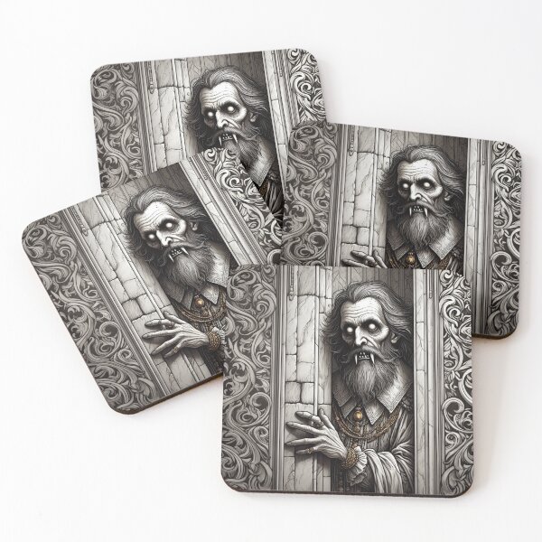 Item preview,  Evil vampire standing staring at you designed and sold by Vintage Designs +.