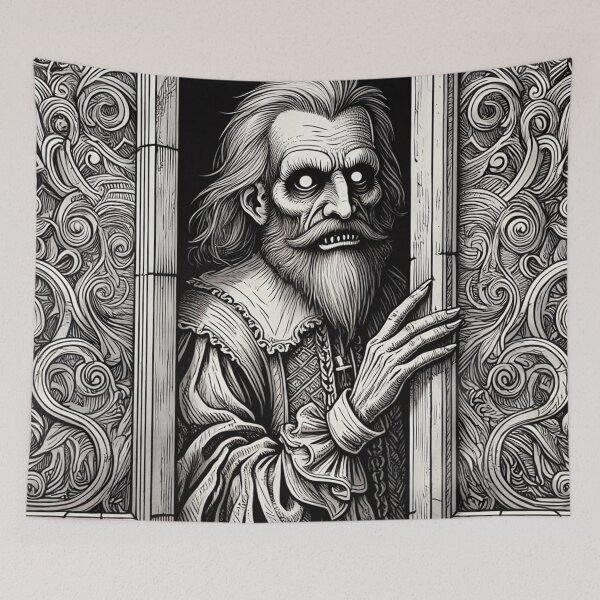 Item preview,  Evil vampire standing staring at you designed and sold by Vintage Designs +.