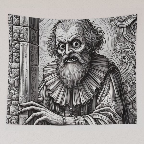 Item preview, Evil vampire standing staring at you designed and sold by Vintage Designs +.