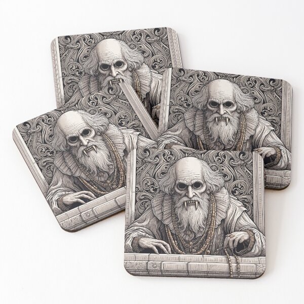 Item preview, Evil vampire standing staring at you designed and sold by Vintage Designs +.