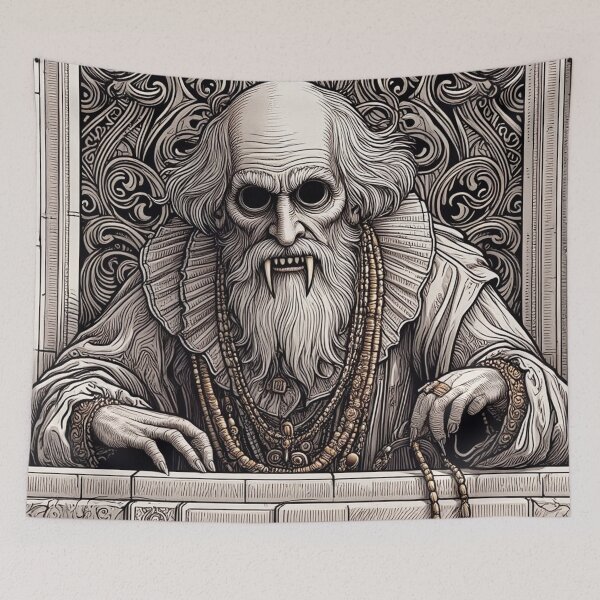 Item preview, Evil vampire standing staring at you designed and sold by Vintage Designs +.