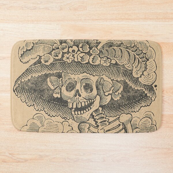Item preview, La Calavera Catrina - Day of the Dead Dapper Skull Art designed and sold by Secretorum.