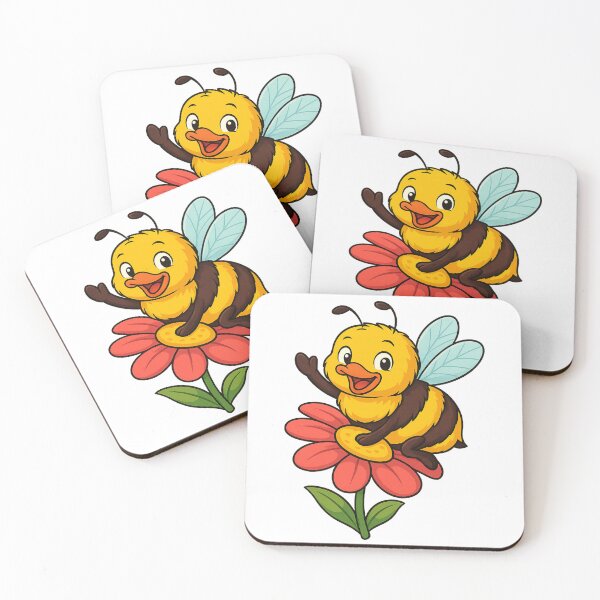 Item preview, Happy Bumblebee on Flower designed and sold by IllustrifyArts.