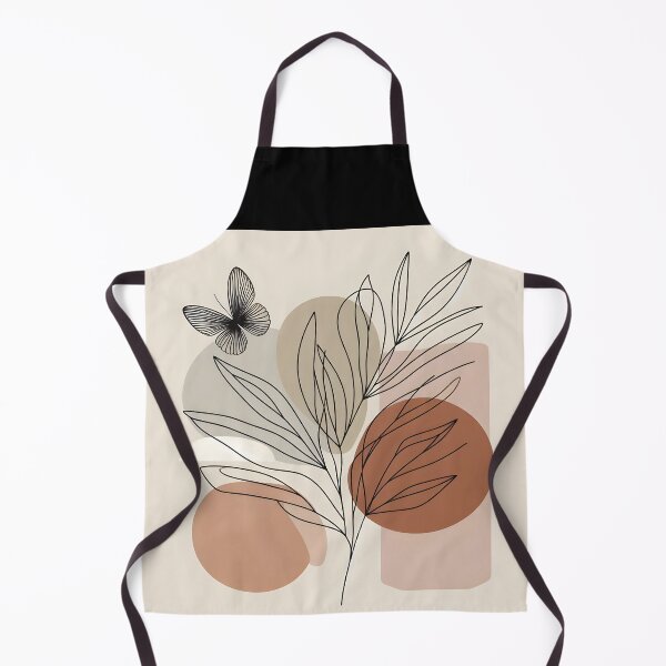 Item preview, Butterfly & Bush – Minimalist Lineart on Earthy Pastels designed and sold by EmeraldeaArt.