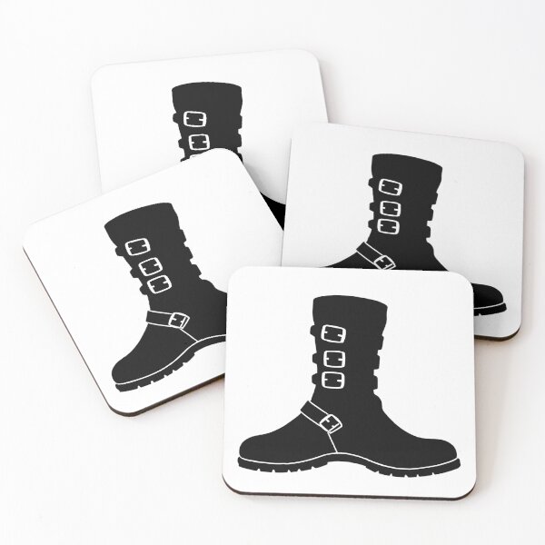 Item preview, Blacks Mid-Calf Boots Multiples Buckles Footwear Fashion Accesory designed and sold by ART ATTACK ZONE.