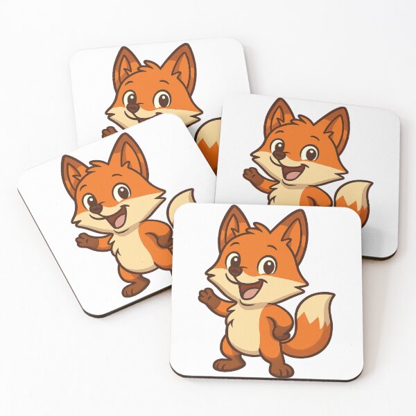 Item preview, Happy Cartoon Fox Character designed and sold by IllustrifyArts.