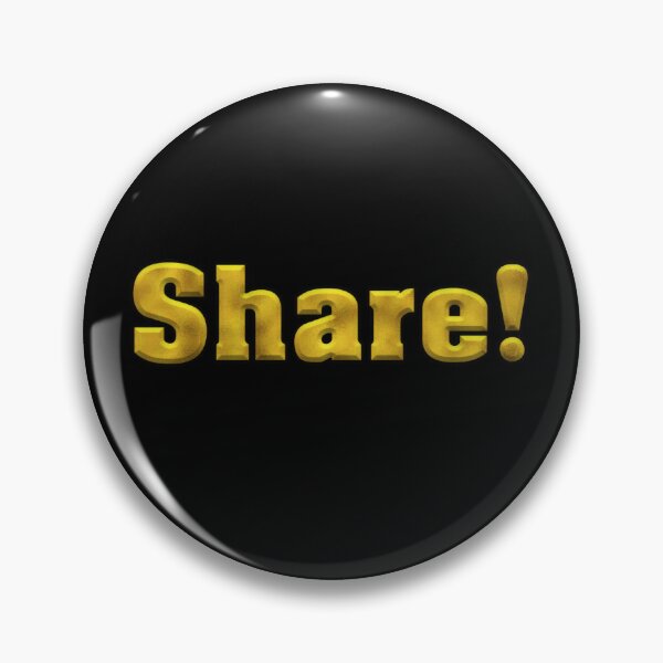 Item preview, Share! Bold Gold Text designed and sold by Swabcraft.