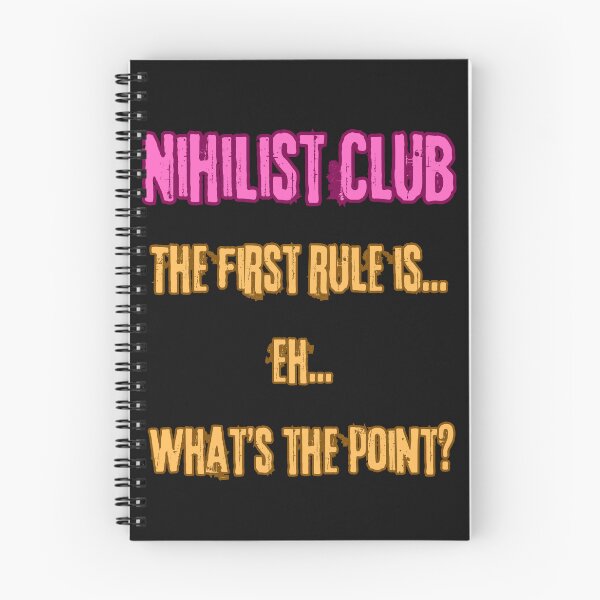 Item preview, The first rule of Nihilist Club designed and sold by 4-Store.