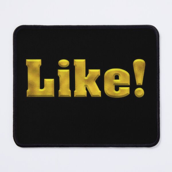 Item preview, Like! Bold Gold Text designed and sold by Swabcraft.