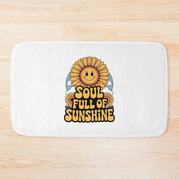 Item preview, Soul Full of Sunshine – Smiling Sunflower Positive Vibes Design designed and sold by ThatBBStore.