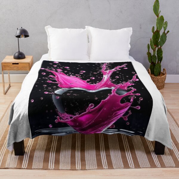 Item preview, Splash of Passion – Heart in Magenta Liquid Motion designed and sold by SoulPrints by Beata.