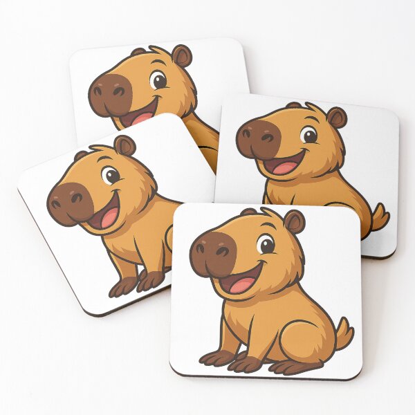 Item preview, Cheerful Capybara Buddy designed and sold by IllustrifyArts.