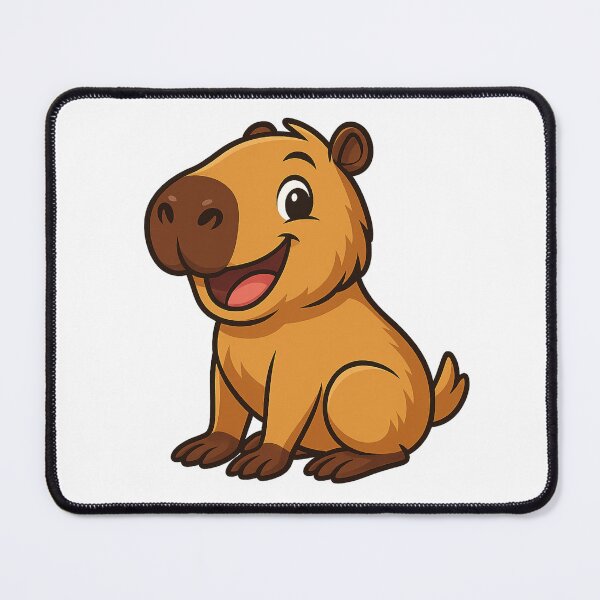 Item preview, Cheerful Capybara Buddy designed and sold by IllustrifyArts.