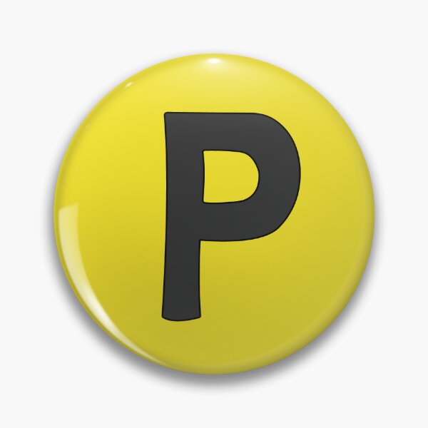 Item preview, letter p black designed and sold by ZiphGames.