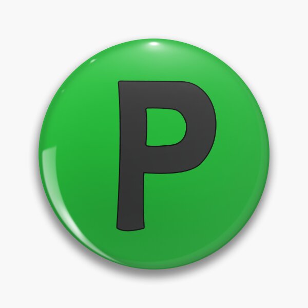 Item preview, letter p black designed and sold by ZiphGames.