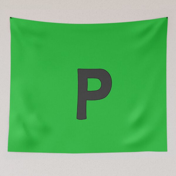 Item preview, letter p black designed and sold by ZiphGames.