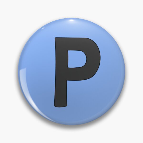 Item preview, letter p black designed and sold by ZiphGames.