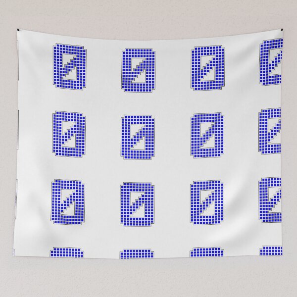 Item preview, Number 0 - Blue Pixel Block Character designed and sold by PixelGlyphs.