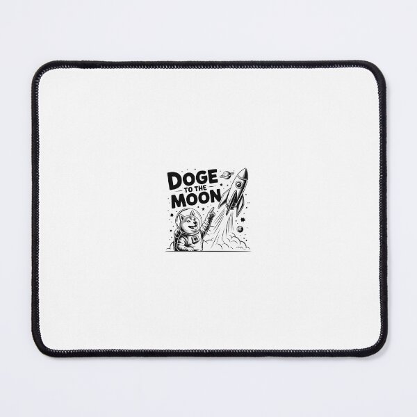 Item preview, Doge to the Moon Sticker - Crypto Meme Art designed and sold by nandacreates.