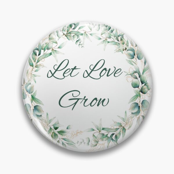Item preview, let love grow watercolor green botanical  designed and sold by mariana83.