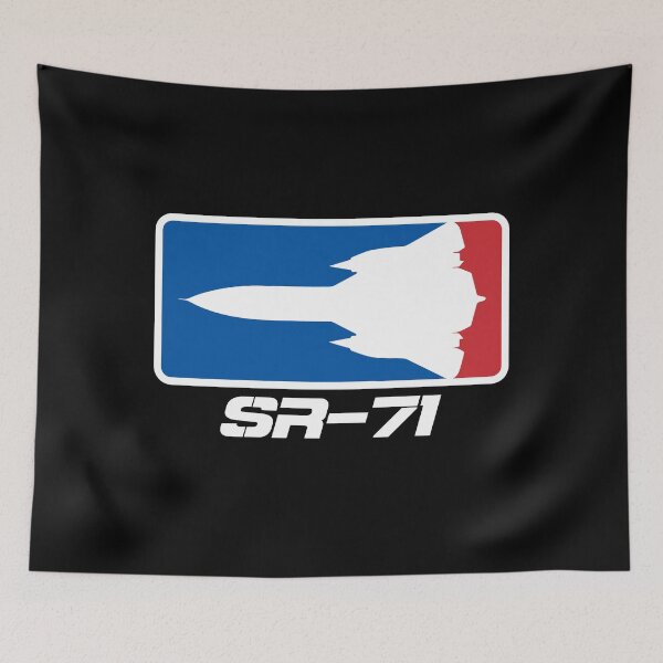 Item preview, SR-71 Blackbird Jet Logo – Stealth Recon Aircraft Red Blue Emblem Art designed and sold by VeroshopCR.