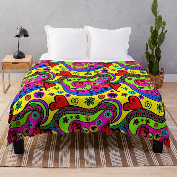 Item preview, Colourful bright hippy trippy pattern. designed and sold by claireseyeview.