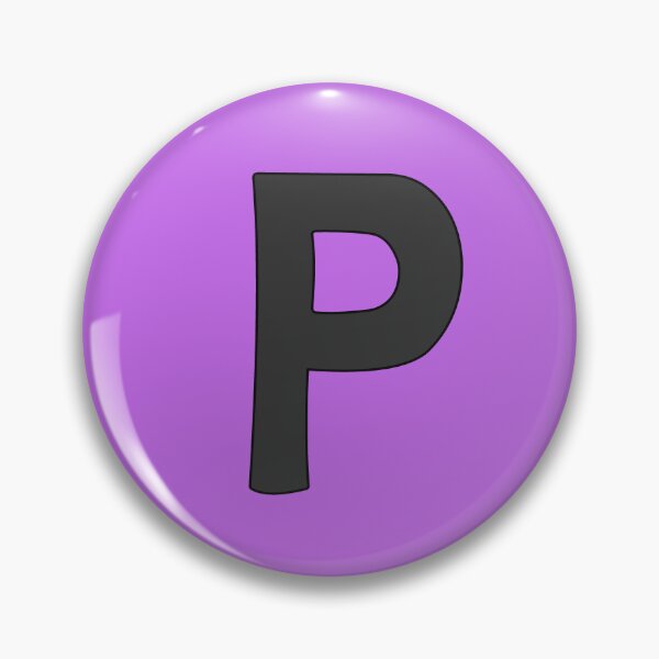 Item preview, letter p black designed and sold by ZiphGames.