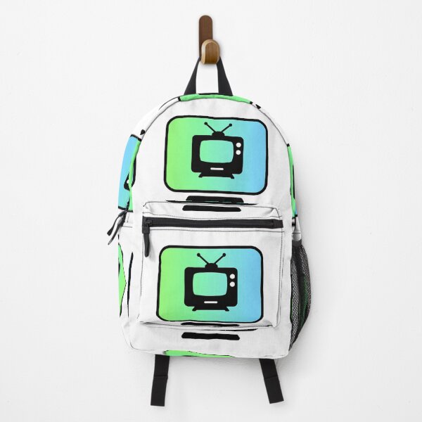 Item preview, Green BLue Art Retro Television Icon Gradient Background designed and sold by ART ATTACK ZONE.