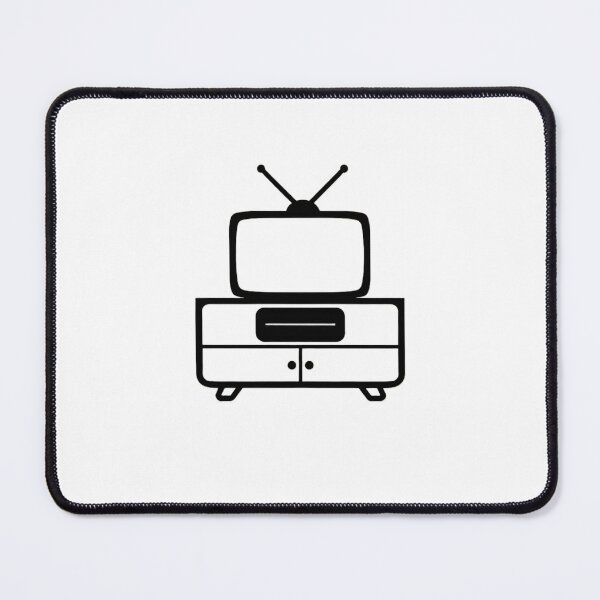 Item preview, Black White Art Television Icon Gradient Background designed and sold by ART ATTACK ZONE.